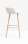 Barová židle Babila 2758 - vysoká, s područkami, bílá