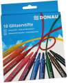 Glitrové fixy Donau - s vláknovým hrotem, sada 10 barev