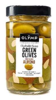 Zelené olivy Olymp - plněné mandlí