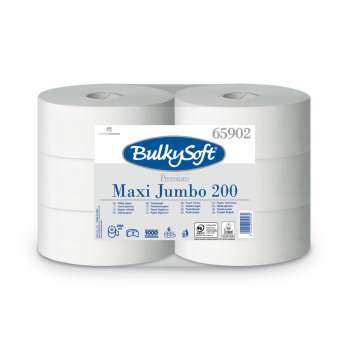 Toaletní papír Bulky Soft Jumbo -  2vrstvý, celulóza, 200 m, 6 rolí