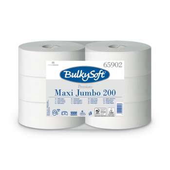 Toaletní papír Bulky Soft Jumbo -  2vrstvý, celulóza,200 mm, 6 rolí