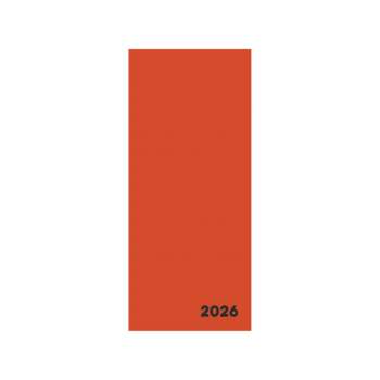 Diář měsíční PVC Verde  - cihlový 2026
