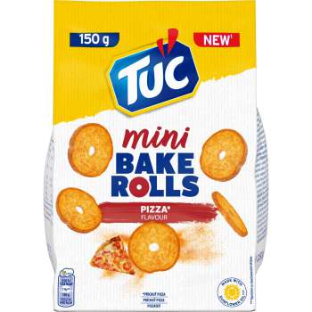 Slané krekry Tuc Bake Rolls mini - pizza, 150g