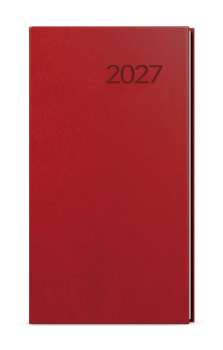 Týdenní kapesní diář 2027 Vivella - bordó