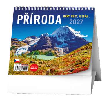 Stolní kalendář 2027 Příroda, hory, řeky, jezera…