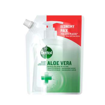 Tekuté mýdlo Dettol - 500 ml, Aloe a Bambus, náhradní náplň