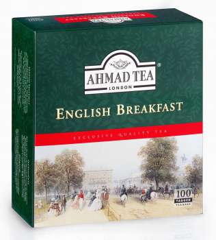 Černý čaj Ahmad - English Breakfast, bez přebalu, 100 x 2 g, 200 g