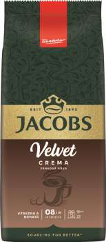 Zrnková káva Jacobs - Velvet Crema, 1 kg