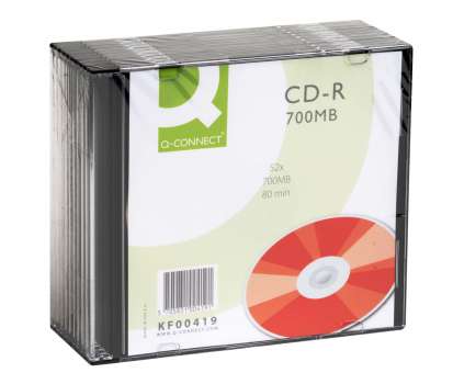 CD-R Q-Connect - v obalu Slim, 700 MB, 10 ks