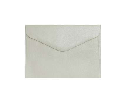 Ozdobné obálky Pearl - C6, 150 g/m2, perleťové, stříbrné, 10 ks
