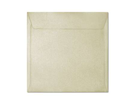 Ozdobné obálky Millenium - 15,8 x 15,8 cm, 120 g/m2, metalické, krémové, 10 ks