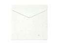 Ozdobné obálky Terazzo - 16 x 16 cm, 120 g/m2, bílé se vzorem, 10 ks
