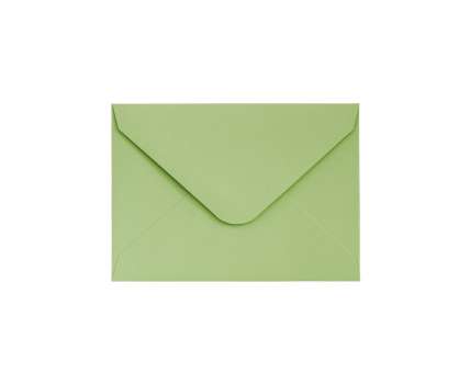 Ozdobné obálky Smooth - 7 x 10 cm, 130 g/m2, světle zelené, 10 ks
