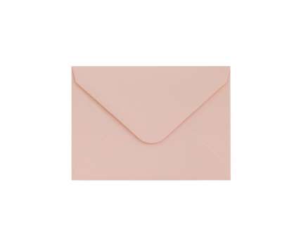 Ozdobné obálky Smooth - 7 x 10 cm, 130 g/m2, pudrově růžové, 10 ks