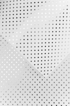 Kreativní papír A4 Polka Dot - 190 g/m2, bílý, stříbrné puntíky, 10 listů