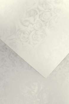 Designový papír A4 Roses - 250 g/m2, bílý, 20 listů
