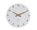 Nástěnné hodiny Hormilena - dřevěné, průměr 30 cm, bílé