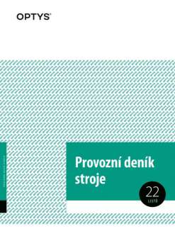 Provozní deník stroje - A4, 7 x 22 listů