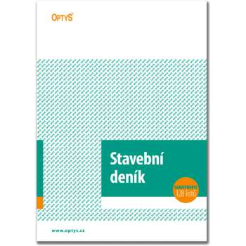 Deník stavební A4, 3x 128 listů, číslovaný, NCR