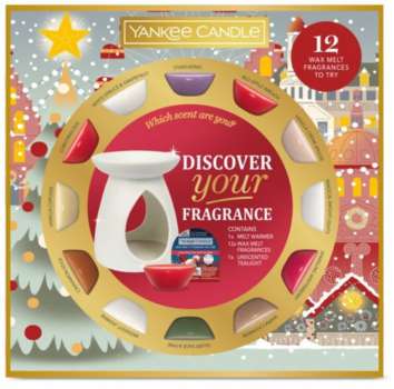 Dárkový set Yankee Candle sada 12 vosků s aromalampou