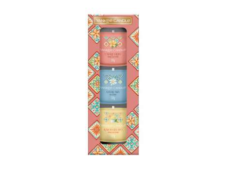 Dárková sada 3 skleněných votivních svíček Yankee Candle