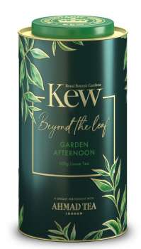 Prémiový sypaný černý čaj v dárkové dóze KEW GARDEN AFTERNOON Round Caddy