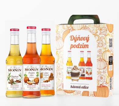 Podzimní set sirupů do kávy Monin - Dýňový podzim