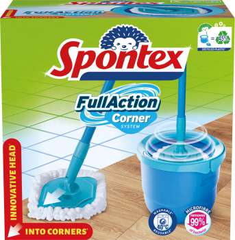 Uklidová sada s mopem Spontex - Full Action Corner Kit