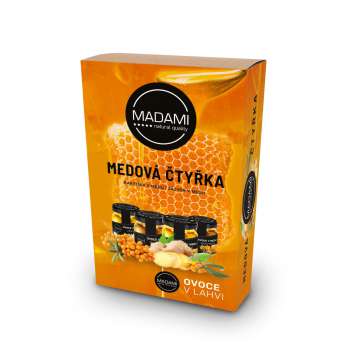 Krabička se čtyřmi medy, 4 x 68 g