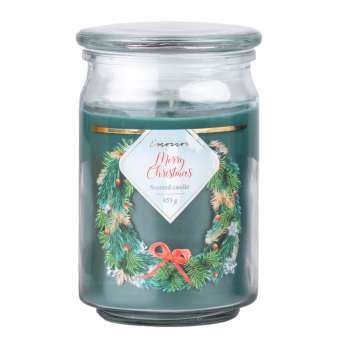 Svíčka se skleněným víčkem, Merry Christmas, 948 g