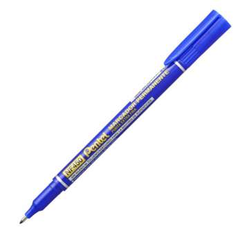 Permanentní popisovač Pentel NF450 - kulatý hrot, modrý