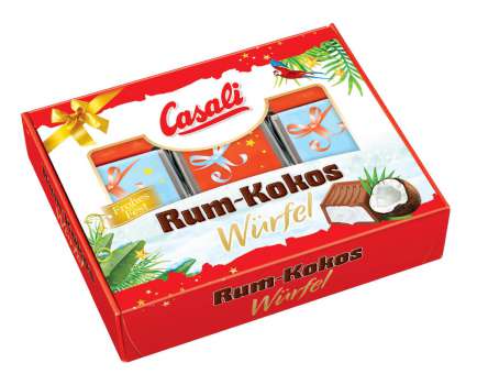 Čokoládové kuličky CASALI s kokosem a pravým rumem