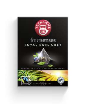 Černý čaj Teekanne Foursenses - Earl Grey, Fairtrade, pyramidy, 45 g