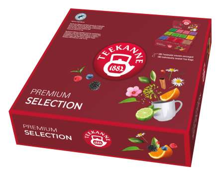 Kolekce čajů Teekanne Premium - 9 druhů á 15/30 sáčků, 180 ks
