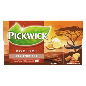 Bylinný čaj Pickwick - Rooibos variace 4 druhů, 20x 1,5g