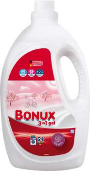 Gel na praní Bonux Color - magnolia, 2,70 l, 54 pracích dávek