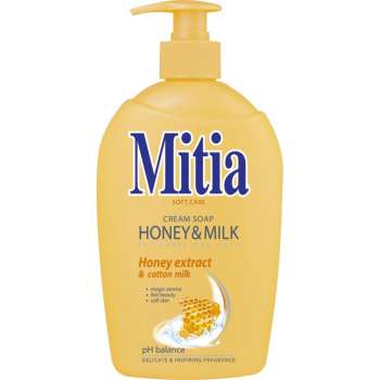 Tekuté mýdlo Mitia - honey & milk, 500 ml