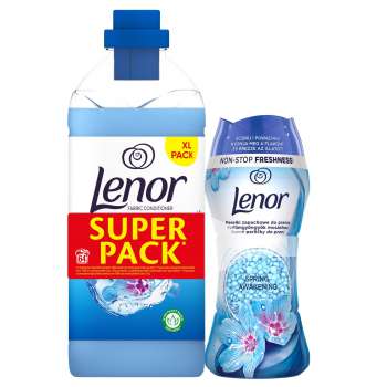 Duopack Lenor aviváž Spring 1600ml + Perličky Spring 210g