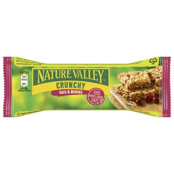 Tyčinka Nature Valley Crunchy - celozrnná ovesná, s bobulemi, 42g