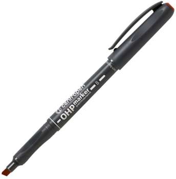 Permanentní popisovač Centropen 2638 OHP - zkosený hrot, červený