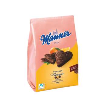 Vafle Manner - s čokoládou a pomerančovou příchutí 300 g