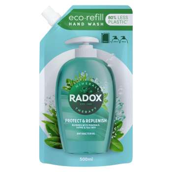 Tekuté mýdlo Radox - Protec + Replenish, náhradní náplň, 500 ml