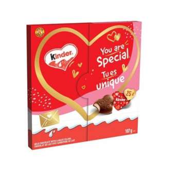 Limitovaná Kinder Chocolate Love Mini čokoládová srdíčka 107 g