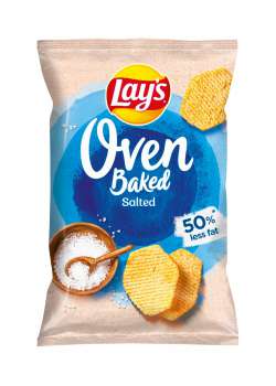 Chipsy Lays - Oven Baked, sůl, 110 g