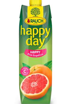 Džus Happy Day - happy růžový grep 1l