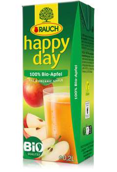 Džus Happy day - 100%, jablko, 27x 0,2l, BIO