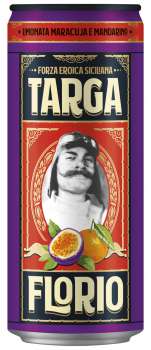Limonáda Targa Florio - maracuja, mandarinka, plech, 24x 0,33 l