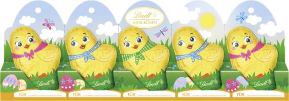 Lindt mini kuřátka mléčné, 5x10 g