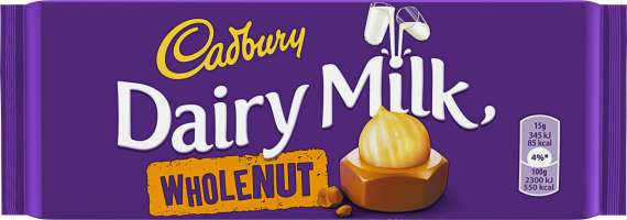 Mléčná čokoláda s celými ořechy Cadbury
