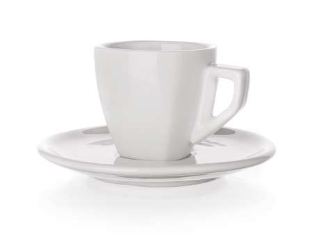 Sada šálku s podšálkem square Banquet ALBA - porcelánová, 60 ml